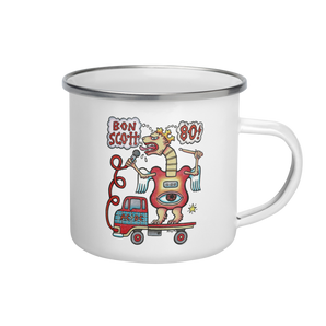 Bon Scott x Reg Mombassa Camping Mug